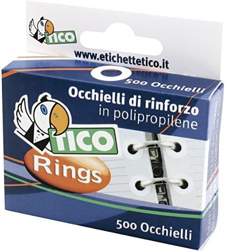 Tico 947928 - Eyelets of reinforcement in polipropilene, white