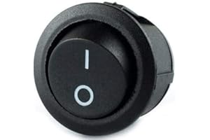 elpohl Wippschalter rund klein 2-polig 250V 6A EIN/AUS Snap-In Montage EinbaumaßØ 20,2mm