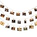 Produktbild LQUIDE Lichterkette Fotoclips LED Fotolichterkette Bilder Foto Karten Weihnachten Party Wohnung Deko Wohnzimmer Schlafzimmer 40 LEDs mit Fernbedienung Timer 6m Warm 8 Modi Batteriebetriebene