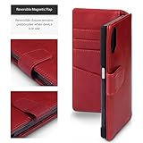Sony Xperia XZ / XZs Hülle, Terrapin [ECHT LEDER] Brieftasche Case Hülle mit Kartenfächer und Bargeld für Sony Xperia XZ / XZs Hülle Rot - 