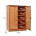 Produktbild DELLT-Schuhregal Einfache Schuhschrank Nanzhu mehrstöckige Massivholz Schuhwerk Speicher Wohnzimmer Eingang einfache moderne Multifunktionshalle Schrank Schrank Schrank ( größe : 80*35*102cm (# 1) )
