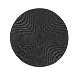 Durchmesser: ca: 35cm Tischset Platzset Schwarz Rund geflochten 35cm