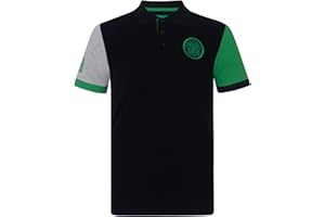 CELTIC F.C. Celtic FC Mens Polo Shirt Crest Official Football Gift