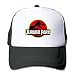 Produktbild Hittings New Arrival Adult Unisex Jurassic Park Original Logo 100% Nylon Mesh Caps One Size Fits Most Adjustable Baseball Cap Black