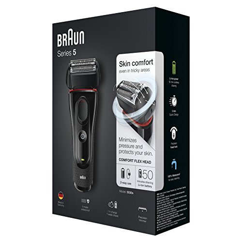 Braun Series 5 Elektrischer Rasierer 5030s, schwarz/rot - 6