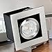 Produktbild LED Einbau-Strahler K1 kardanisch schwenkbar, Decken-Leuchte Aluminium gebürstet inkl. OSRAM 4,6W GU10 LED warm-weiß DIMMBAR