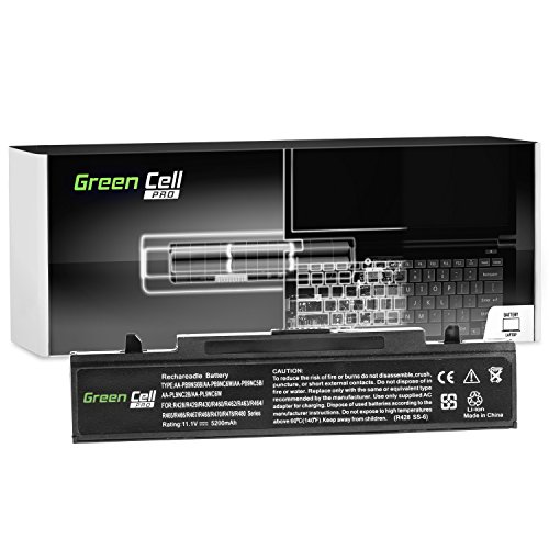 Green Cell® PRO Serie Laptop Akku für Samsung NP-RC730-S03DE (Original Samsung SDI Zellen, 6 Zellen, 5200mAh, Schwarz)