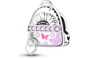 TINSLO Charme Pearl en argent sterling 925 pour bracelet et collier Pandora Compatible avec bracelets européens pour femmes et filles B8