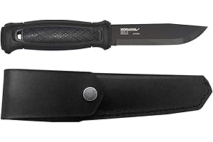 Morakniv Guaina Garberg in Pelle di Carbonio, Coltello Unisex-Adulto, Nero, Taglia Unica