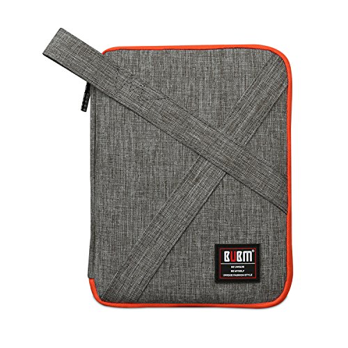 BUBM Elektronische Zubehör Tasche für Universal Kabel USB Wasserdicht Nylon Reise Digitale Produkt Organizer Case für Festplatte Ladegerät Handtasche grau klein