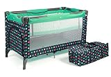 CHIC 4 BABY 340 21 Reisebett Luxus mit Einhängeboden für Neugeborene und Tragetasche, menta