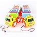 YIXIN 8 Notes Tap-a-tune Glockenspiel Knock Piano Pull Along Train Truck Toy with Shape Sorter for Early Learning for 3 Year Old+ Kids, Color Random Delivery