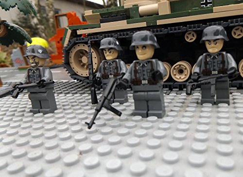 Modbrix 8819 – ✠ 2 Stück Custom Minifiguren Deutsche Wehrmacht Afrika Korps Soldaten aus original Lego® Teilen ✠ - 2