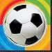 Produktbild Servietten: Fußball-Motiv, bunt, 33 x 33 cm, 16er-Pack