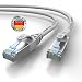 Produktbild AIXONTEC® 12m CAT 7 Profi-Netzwerk-LAN-kabel-Grau Cat6a Profi-Patchkabel SFTP (Pimf) 10 Gigabit Kat7-LANKabel LEONI HIGHEND Cat7 Megaline F6-90 S/FTP flex Powerlan-kabel