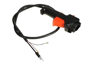 DASNTERED Cavo di comando universale per decespugliatore, con manico per decespugliatore, cavo di controllo dell'acceleratore per decespugliatore, per 139/140/GX35 (nero)
