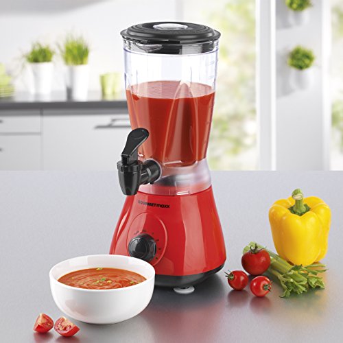 GOURMETmaxx 00762 Power-Mixer 2 in 1, 400 W, rot - 3