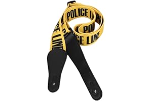 MOUMOUTEN Gitarrengurt, E-Gitarren Gurtband Verstellbar Gitarrengurt Universeller Dicker Breiter Stilvolles Gelbes Verstellbar Lederenden Stabil Und Nicht Locker für Erwachsene Und Kinder Geschenk