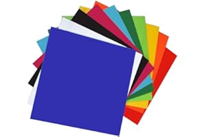 iblunt 10 Pieces & 10 Colored Perspex Acrylic Clear Cast Glass Plastic Sheet (1ft x 1ft) 305 mm X 305 MM 12 x 12 Inch .118" Thick 3 mm for Signs DIY Projects (10 -PACK)