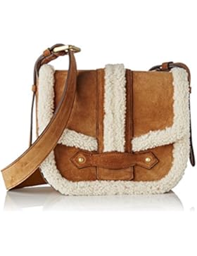 Vanessa Bruno Damen Besace Gemma Umhängetasche, Braun (Naturel), 9x19x21 cm
