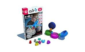 CLIP IT 3D - jeu d'assemblage créatif, éducatif et durable, 90% surcyclé ! Boite mixte de 90 clips.