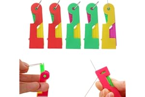 MATAME Enfile Aiguille, Accessoires Couture, Aiguilles Coutureen Plastique pour Couture, Plastique DIY Enfile-Fil, Point de Croix Enfile-Aiguilles, Fil Enfile-Aiguille à Coudre (5PCS)