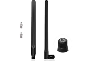Greatzer Antenna 5G 4G WiFi Antenna LTE 5DBi Omnidirezionale MIMO Amplificatori di Segnale SMA/2 x TS9 Antenna,700-6000MHz, GSM/GPRS/2G/3G/4G/5G per Router WiFi Telecamera di Sicurezza IP, ecc.