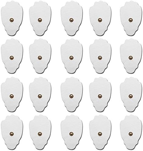 TENS Electrodes - Premium Quality Large Replacement Pads for TENS Units - 10 Pairs of Snap TENS Unit Electrodes (20 TENS Unit Pads)