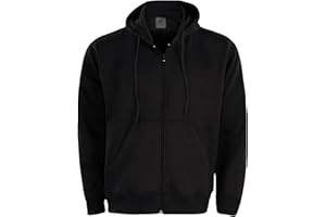 True Face Men's Hoodie Classic | Comfortable Zip-Up Hooded Top | Long Sleeve Jacket with Ribbed Cuff | Ideal Weekend Wear