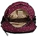 LCY Perfect Pockets Backpack Baby Changing Bag Wine Dots