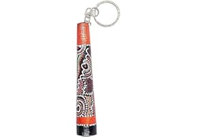 ‎AUSTRALIAN TREASURES Schlüsselanhänger Didgeridoo | 10 x 2cm | Teakholz | Australien-Souvenir