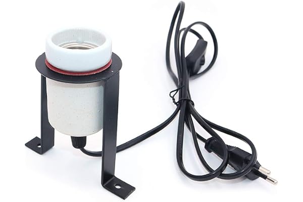 POFET Reptile Support de lampe chauffante en céramique Support de chauffage pour animaux de compagnie pour prise E27 Ampoule-EU