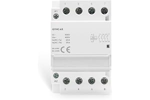 IGEYAPA Contattore Automatico AC domestico GYHC-63A 4NO 4P teleruttore AC220v Universale per Elettrodomestici ad Alta Potenza Monte su Guida DIN