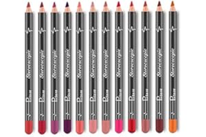 BETELIGIR Matte Lip Liner Pencil Set, 12 Farben Lip Liner Pencil Waterproof Non-marking Matt Velvet Lipstick Pen, Professional Long Lasting Lipliner Set