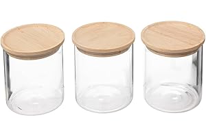 5 FIVE SIMPLY SMART 5five - lote de 3 tarros de cristal herméticos 350 ml "hermet