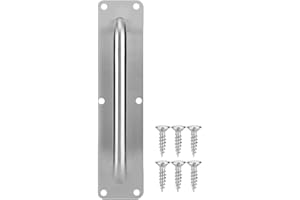 NCONCO Stainless Steel Pull and Push Plate Door Access Door Pull Handle with Screws(Square 300X80mm)