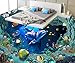Produktbild Kuamai Boden Bemalte Boden An High-Definition-Unterwasserwelt Delfin Bad 3D Boden Malerei Angebracht -200X140cm