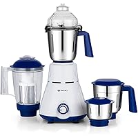 Bajaj Rex 750W Mixer Grinder with Nutri Pro Feature, 4 Jars, White
