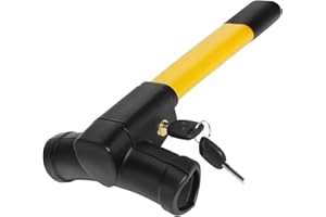 KRTOPO Anti-Theft Retractable Car Steering Wheel Lock with Keys Universal Vehicle Security Protection Safety Tool