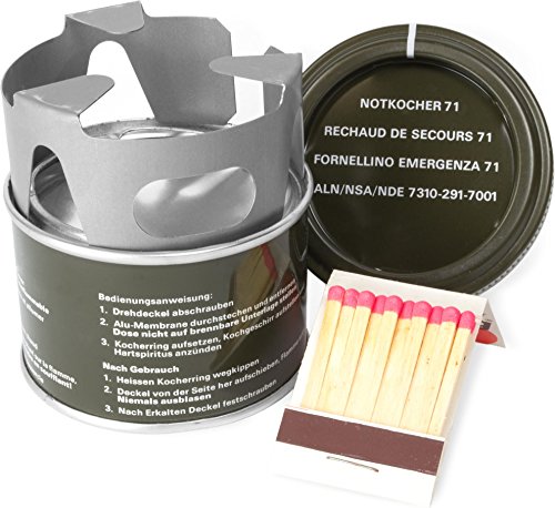 Preisvergleich Produktbild normani Schweizer Notkocher M71 mit Brennpaste und Streichhölzern