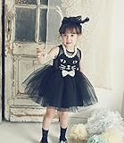 Das beste Katze Kleid Kostüm für Mädchen Tierkostüm für Kinder zu Karneval oder Fasching Cosplay - 