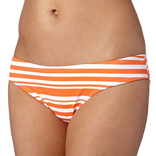 Beach Collection Womens Orange Striped Mix And Match Bikini Bottoms 10