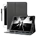 Produktbild Samsung Galaxy Tab S3 9.7 Hülle, Boriyuan Echt Leder Case Schutztasche, mit Standfunktion, Automatische Schlaf/Aufwachen Funktion für das Samsung Galaxy Tab S3 9.7 Zoll SM-T820 T825 - (Schwarz)