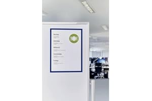 magnetoplan 1131103 Magnetofix Cadre aimanté Lot de 5. A5 Bleu