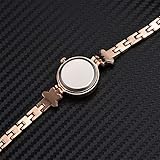 XiYuanShangMao Damen Analog Armbanduhr Damen Stern Armband Quarzuhr (Rose Gold Blue)