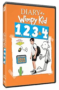 Diary of a Wimpy Kid - 4 Movies Collection: Diary of a Wimpy Kid 1 + Rodrick Rules + Dog Days + The Long Haul (All 4 Movies) (4-Disc Box Set)
