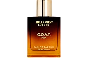 BELLA VITA LUXURY BellaVita Luxury G.O.A.T. Men's Eau De Parfum (3.4 fl.oz) | Natural Refreshing Notes of Bergamot, Lavender & Patchouli Oriental | Fresh Perfume for Men of All Time | Long-Lasting Perfume for Mens EDP