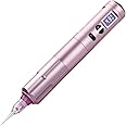 Utopian PMU Wireless Tattoo Machine with 2 Batteries OLED Display 10W Coreless Motor for Eyeliner, Eyebrow, Lips, Professional Permanent Makeup Arstist (Pink)