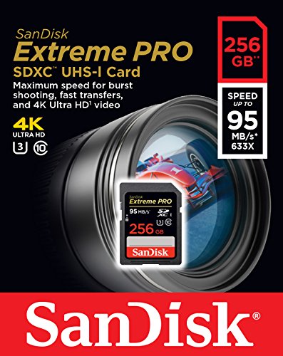 SanDisk Extreme Pro Class 10 U3 SDXC 256GB Speicherkarte (UHS-I, bis zu 95MB/s lesen) - 3
