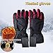Produktbild Elektrische Heizung Skihandschuhe, batteriebetrieben, wiederaufladbar, beheizt, wasserdicht, isoliert, Thermohandschuhe für Winter Outdoor Camping Wandern Jagd